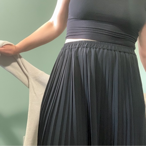 CLUB MONACO lace trim pleated midi skirt - Picture 9 of 13